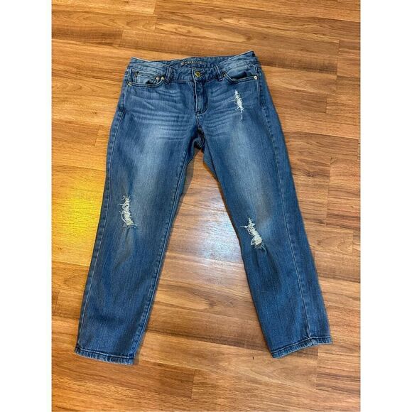 Michael Kors cropped skinny ripped jeans for women size 4 - Picture 1 of 9